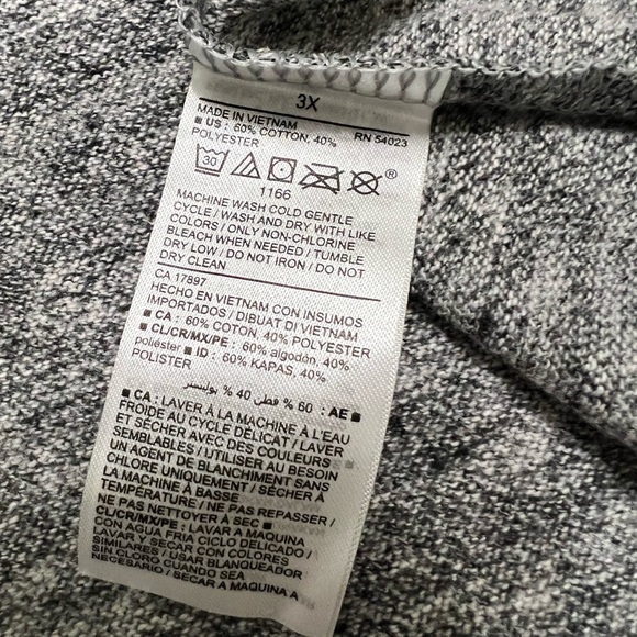 Turtleneck Midi Cozy Heather Grey Old Navy 3X New with Tags Longsleeve - Picture 5 of 7